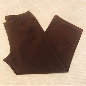 Lucy Tech Activewear Brown Cropped Yoga Pants women’s size Small